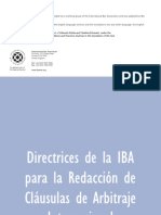 Directrices IBA Para La Redaccion de Clausulas de ACI