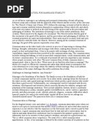 Communication & Marriage Stability
