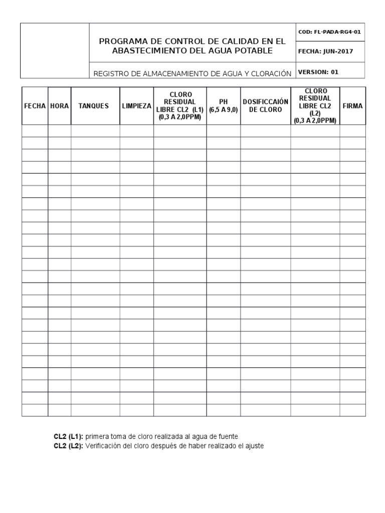 Formato 1 de Agua PDF