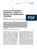 1995-Water-In-oil Emulsion Formation A Review of Physics and Mathematical Modelling. Merv Fingas.
