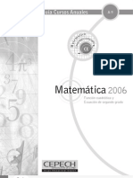 Función Cuadrática y Ecuaciones Segundo Grado