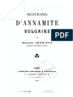 (1889) Notions D'annamite Vulgaire - Maxime Crémieux