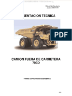 Manual Camion Minero 793d Caterpillar Sistema Monitoreo Motor Tren Potencia Direccion Aire Frenos