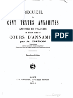 (1905) Recueil de cent textes Annamites - A. Chéon