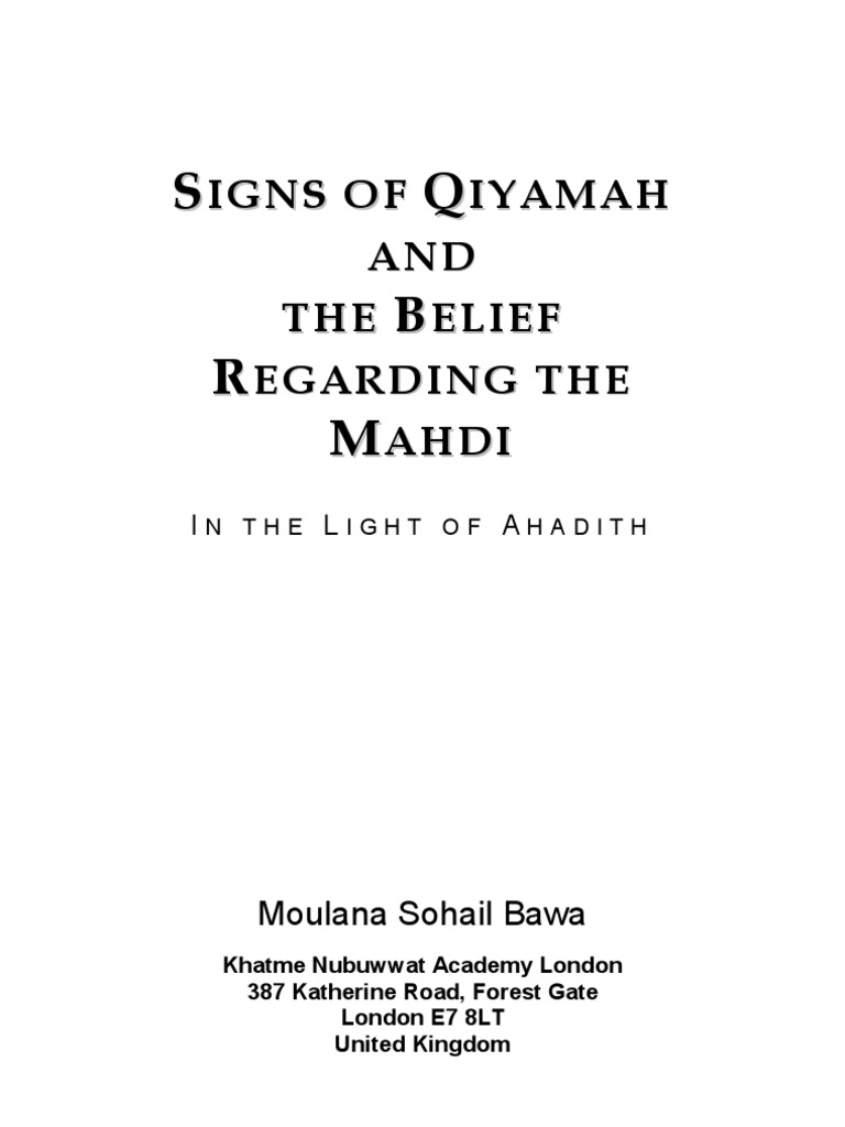 Signs of Qiyamah Hadith Muhammad