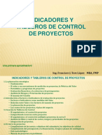 Indicadores de TABLEROS de Control Proyectos