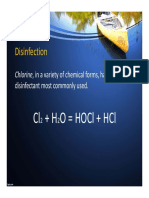 Chlorine Disinfection: Chemical Forms Used