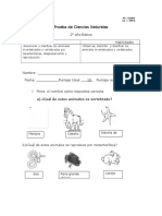 Prueba de Ciencias Naturales 2°año