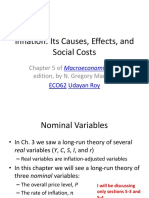 Inflation: Its Causes, Effects, and Social Costs: Chapter 5 Of, 8 Edition, by N. Gregory Mankiw