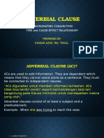 Adverbial Clause and Modal