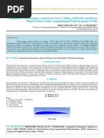 IAETSD-JARAS-Comparative Performance Analysis of NACA, NREL, EPPLER Airfoils for Wind Turbine Using Computational Fluid Dynamics (CFD)