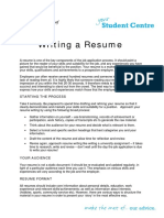 Writing A Resume