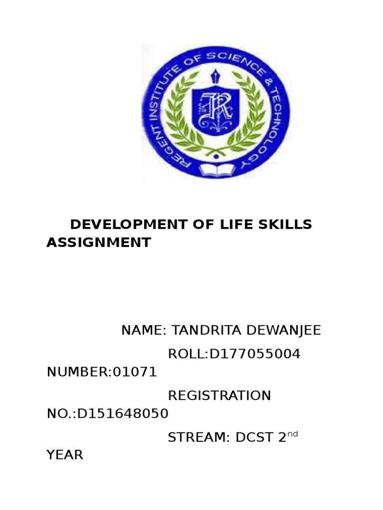 development-of-life-skills-assignment