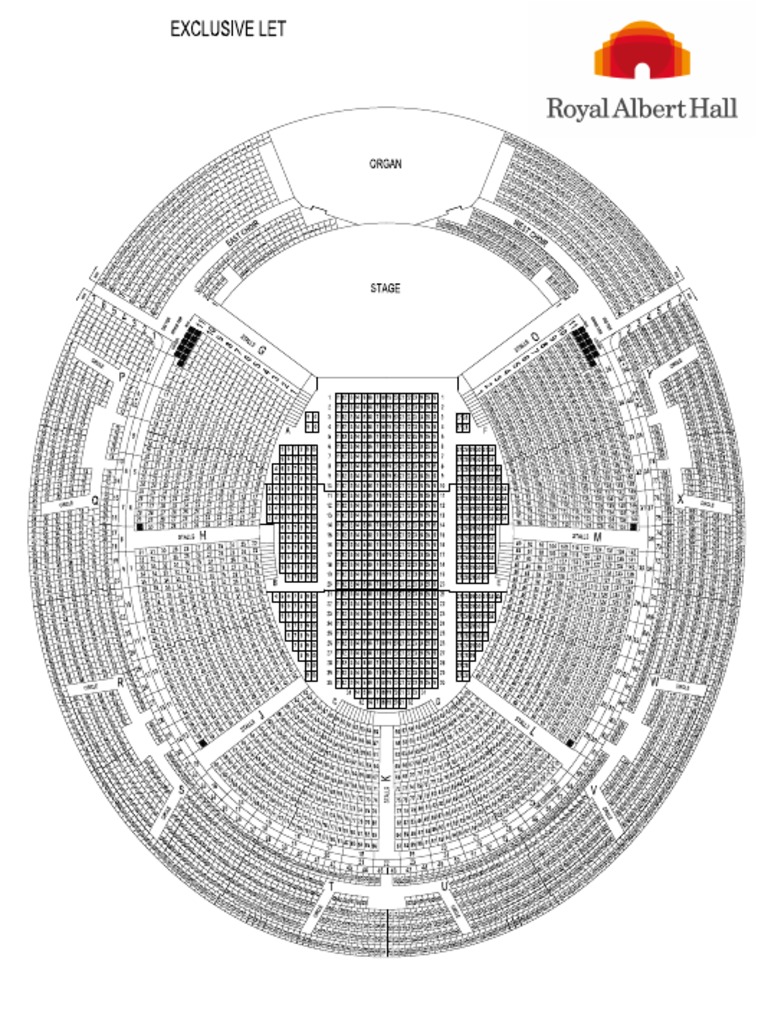 Royal Albert Hall Seating Plan PDF
