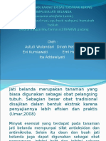 Karakterisasi Ekstrak Kering Simplisia Jati Belanda