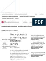 The Importance of Learning Legal English For Lawyers