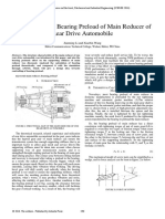 Bearing Preload of Main Reducer of Rear Drive PDF