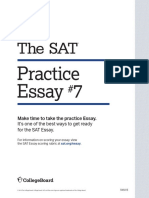 Sat Practice Test 7 Essay PDF
