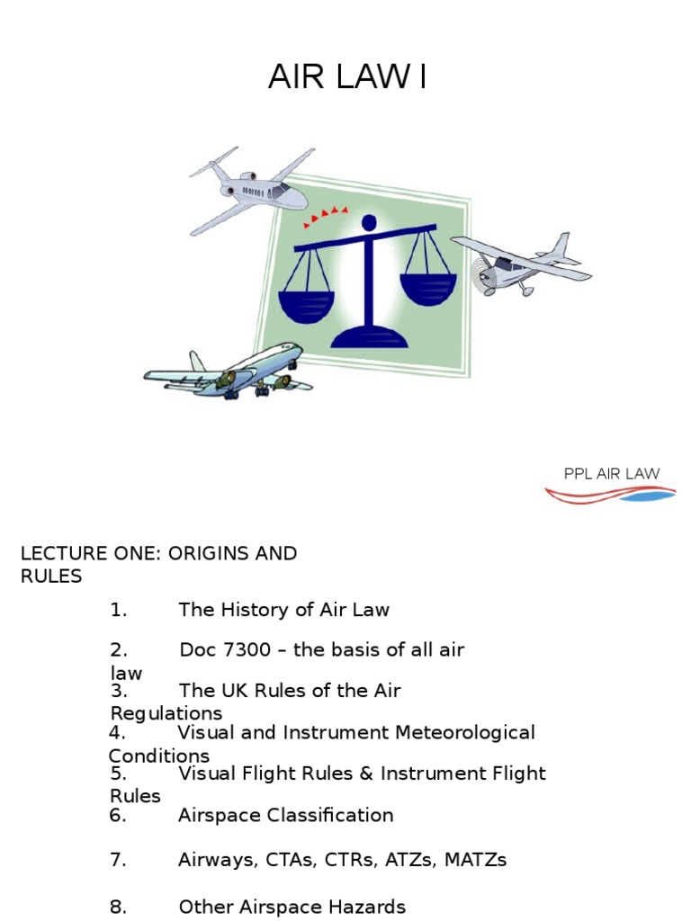 PPL Air Law Overview and Regulations | PDF | Visual Flight Rules ...