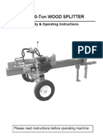 DR 20-Ton Wood Splitter: Safety & Operating Instructions