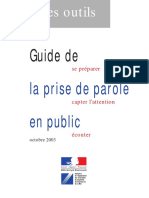Guide La Prise de Parole en Public