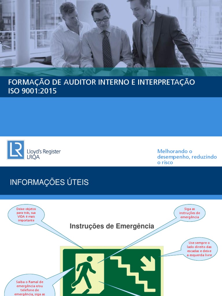 ISO 9001 2015 Auditor Interno | PDF | Qualidade (negócios) | Liderança