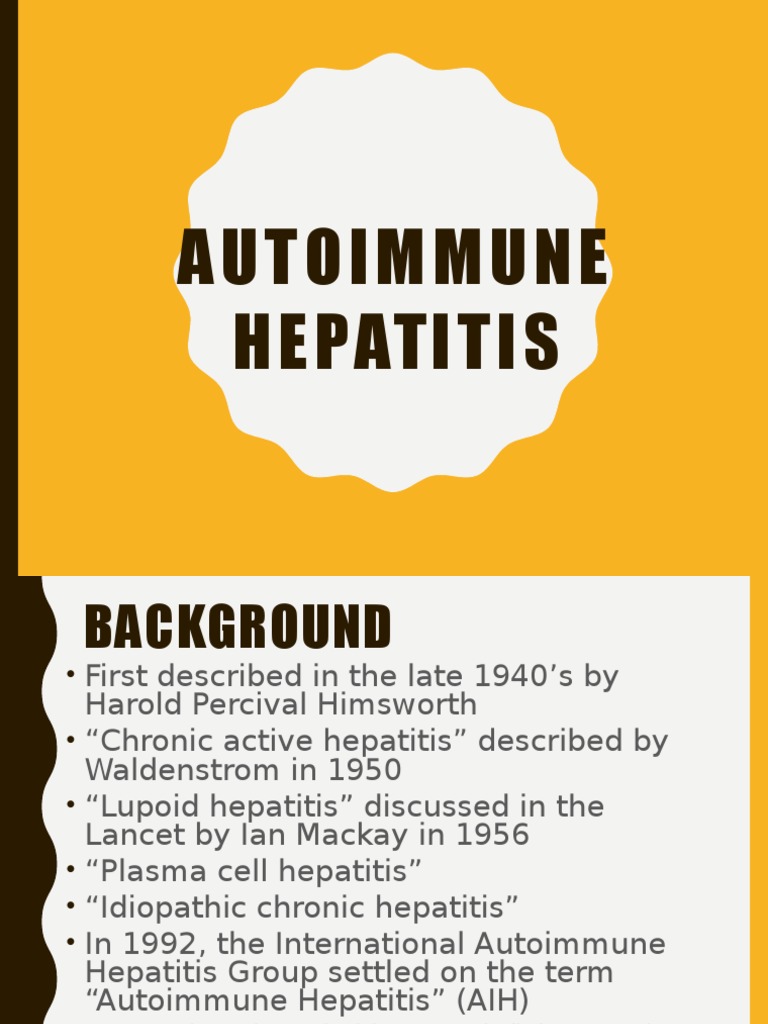 Autoimmune Hepatitis PDF Hepatitis Epidemiology