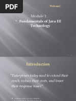 Fundamentals of Java EE Technology: Welcome!