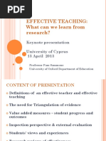 Effective Teaching