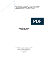 Sistemas Urbanos de Drenaje Sostenible (Suds) Como Gestión Integral en La Regulación y Control de