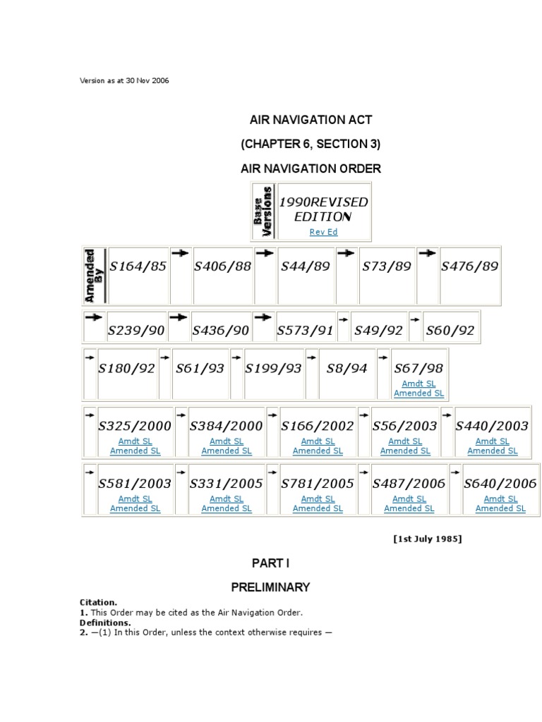 CAAS Air Navigation Order PDF Air Traffic Control Pilot (Aeronautics)