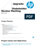 GTS Upgrade Project Key Sponsor-Stakeholder Review Meeting 5-6-13