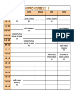 Horario de Clases 2013 - II