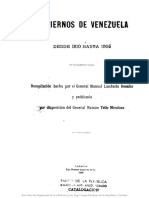 1905 - Gobiernos de Venezuela 1810-1905