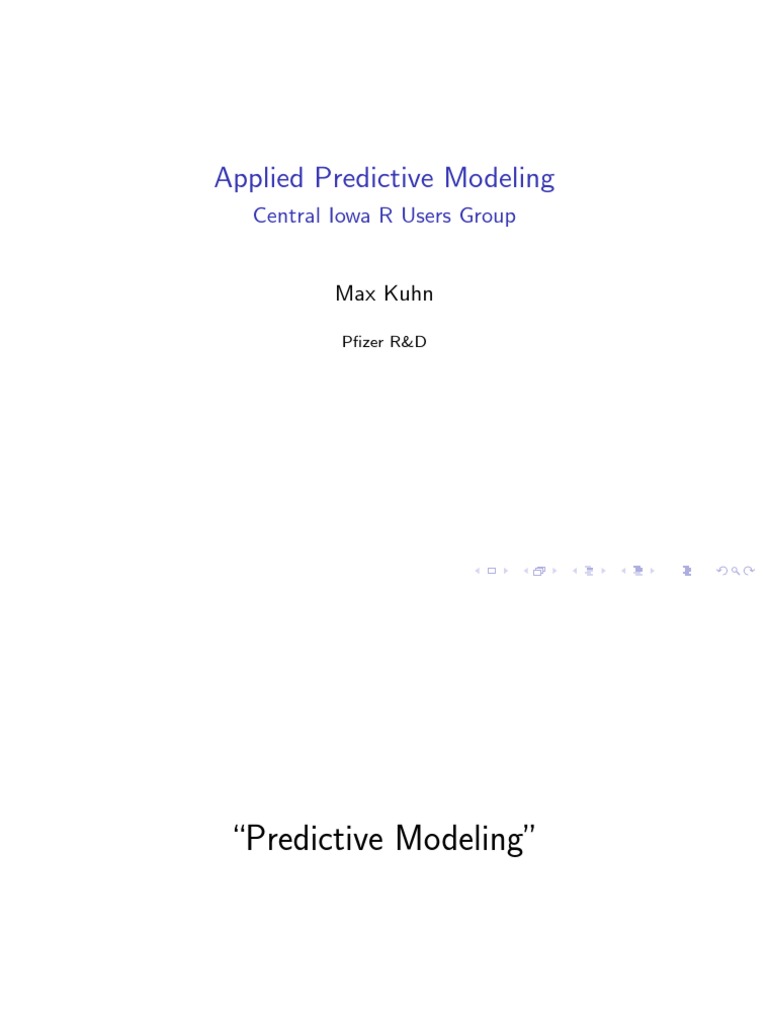Applied Predictive Modeling - Max Kuhn | Download Free PDF | Test Set ...