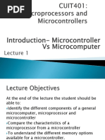 Microprocessors Vs Microcontrollers