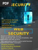 Web Security: Chaitanya Pathak MD Sanjer Alam Nadeem Malik Dr. Mainuddin