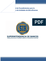 Manual de Procedimientos para La Constitución de Entidades de Microfinanzas