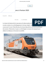 Le Ferroviaire Au Maroc à l'Horizon 2020