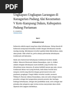 Download Ungkapan-ungkapan Larangan Di Kanagraian Padang Alai Kecamatan v Koto Kampung Dalam Kabupaten Pariaman by norraerisha SN350275416 doc pdf
