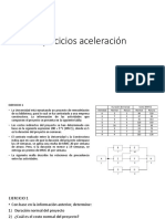 Ejercicios Aceleración PDF