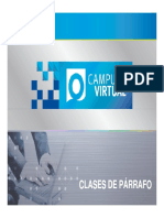 Clases de Párrafo Clases de Párrafo