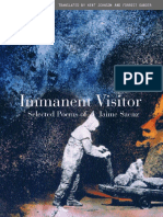 Saenz, Jaime - Immanent Visitor Selected Poems of Jaime Saenz A Bilingual Edition