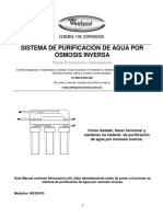 Sistema de Purificación de Agua Por Ósmosis Inversa