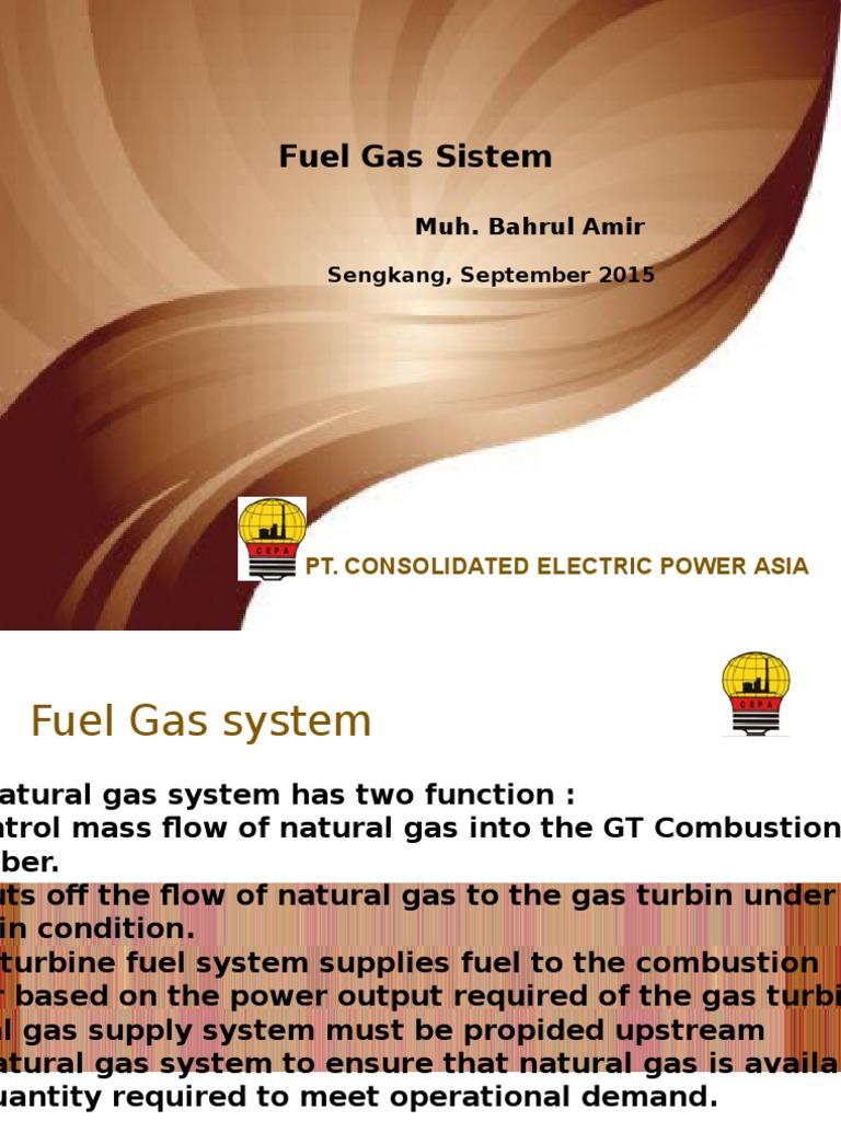 Fuel Gas System Gt Pdf Valve Gases
