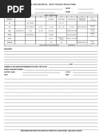 R.K. Khan Hospital Adult Trauma Triage Form Patient Name: - Date: - Outpatient No.: - Time