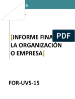 For Uvs 15 Informe Final Organización o Empresa v1 2015-09-23