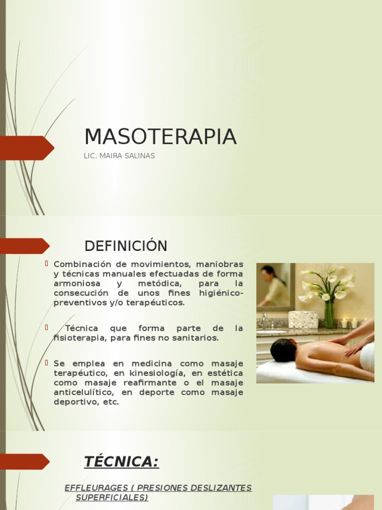 MASOTERAPIA PDF Masaje M sculo
