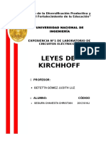 Informe Previo de Kirchhoff