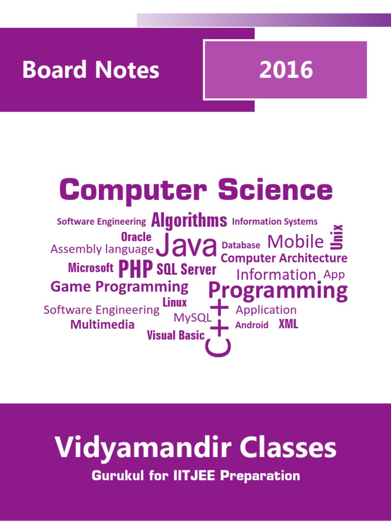 IITJEE Computer Science Guide | PDF | Inheritance (Object Oriented ...